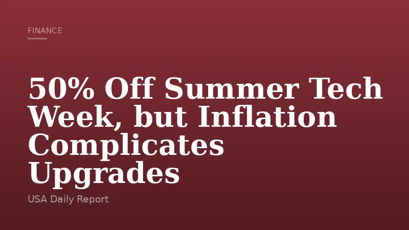 50% Off Summer Tech Week, but Inflation Complicates Upgrades