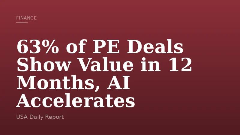 63% of PE Deals Show Value in 12 Months, AI Accelerates