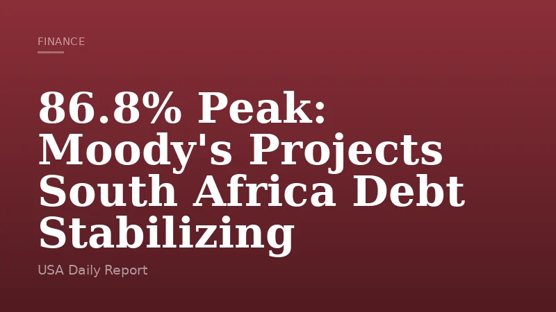 86.8% Peak: Moody's Projects South Africa Debt Stabilizing