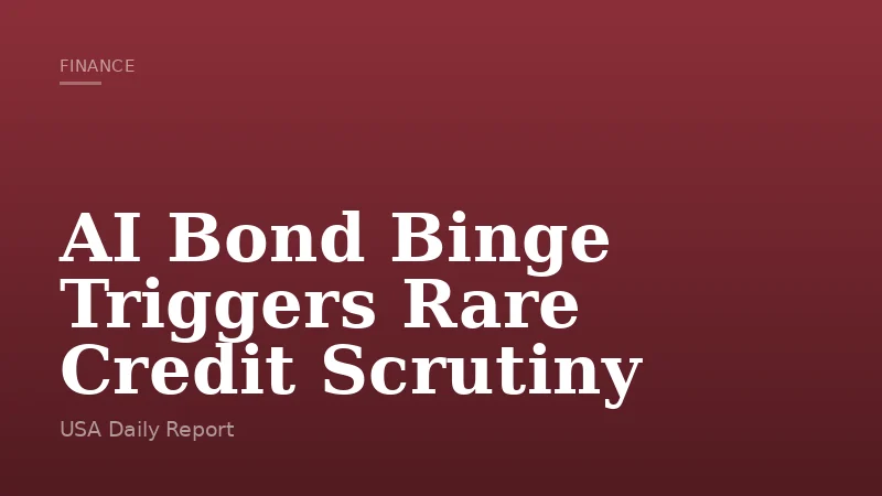 AI Bond Binge Triggers Rare Credit Scrutiny