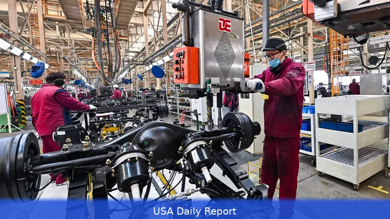 China’s Factory Growth Slows Amid Rising Export Costs and Global Trade Risks