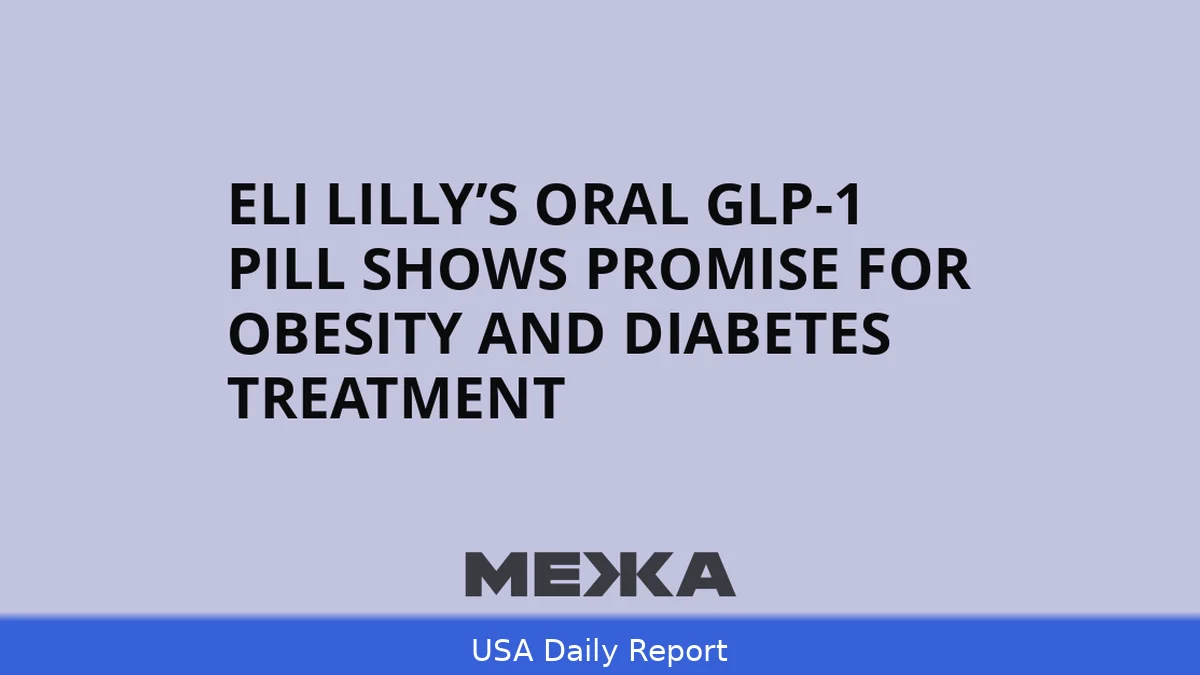 FDA Greenlights Eli Lilly’s Oral GLP-1 Pill, Shaking Up $95 Billion Obesity Drug Market