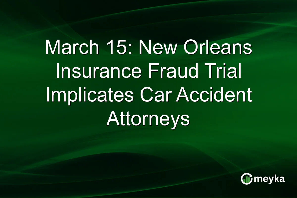 Federal Fraud Trial Exposes Staged Car Crashes, Raising Concerns for Louisiana Drivers and Insurers
