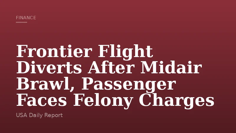 Frontier Flight Diverts After Midair Brawl, Passenger Faces Felony Charges