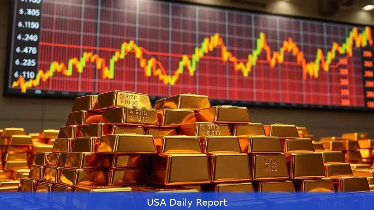 Gold Prices Climb as Dollar Weakens and Middle East Tensions Ease