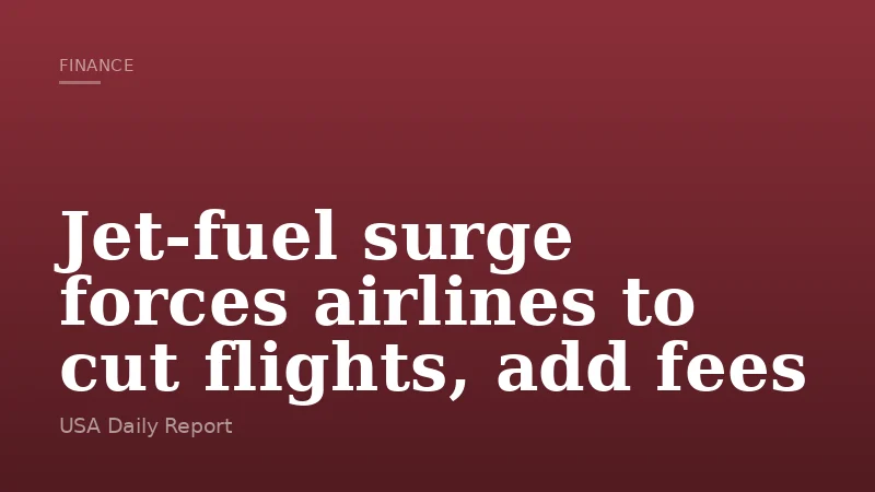 Jet-fuel surge forces airlines to cut flights, add fees