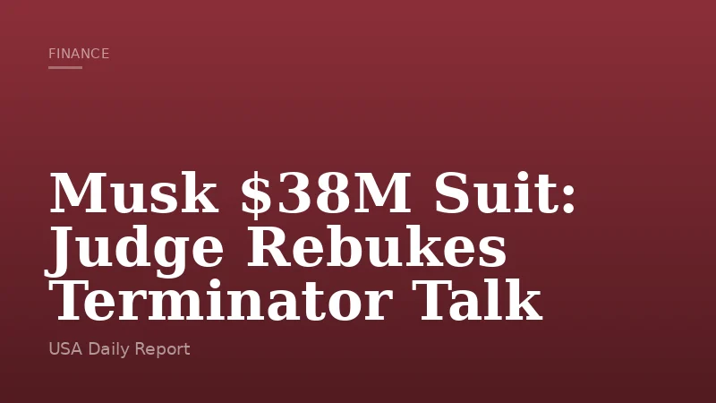 Musk $38M Suit: Judge Rebukes Terminator Talk