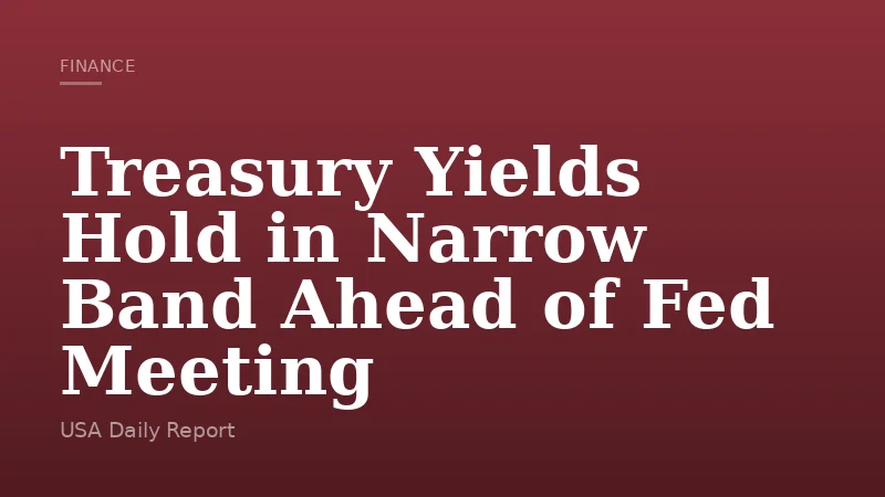 Treasury Yields Hold in Narrow Band Ahead of Fed Meeting