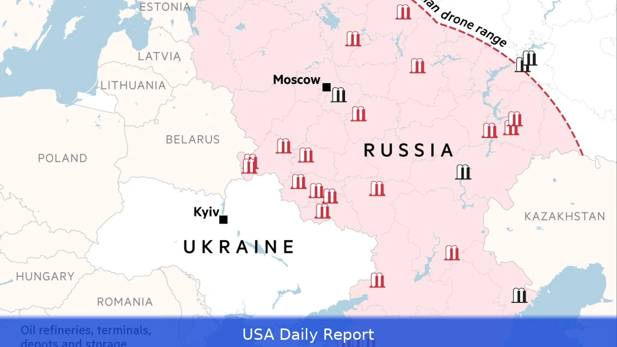 Ukraine’s Drone Strikes Silence Key Russian Baltic Port, Slashing Oil Export Capacity