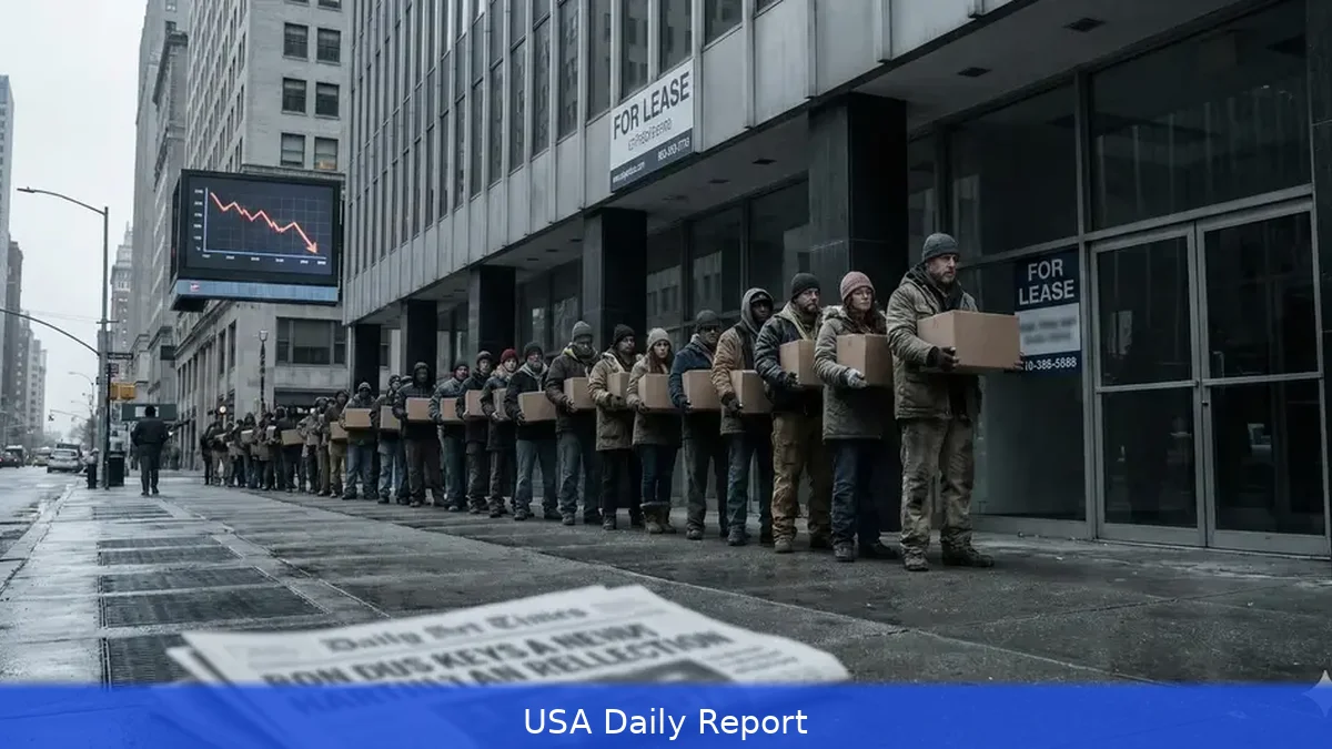 US Job Market Faces Growing Struggles Amid Rising Layoffs and Automation Fears