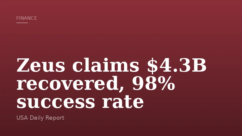 Zeus claims $4.3B recovered, 98% success rate