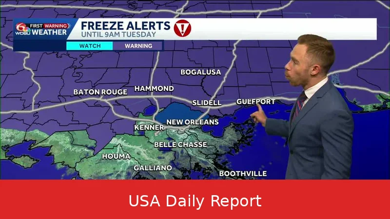 Gale Warnings, High Winds, and Freezing Temperatures Grip Multiple US Regions