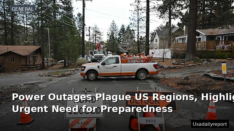 Power Outages Plague US Regions, Highlighting Urgent Need for Preparedness