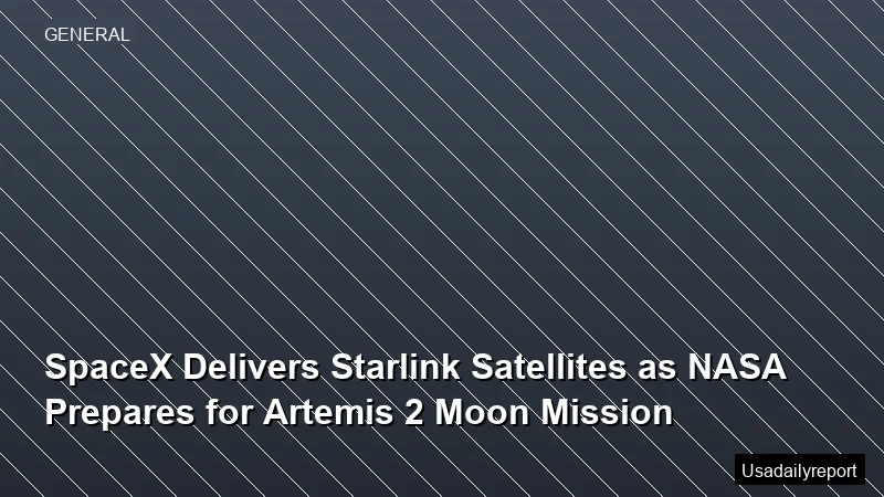 SpaceX Delivers Starlink Satellites as NASA Prepares for Artemis 2 Moon Mission