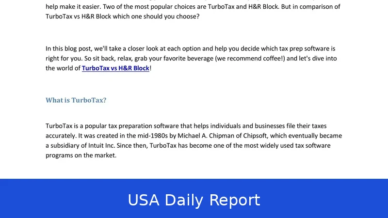 Best Tax Software 2026 — TurboTax vs H&R Block vs Free Options