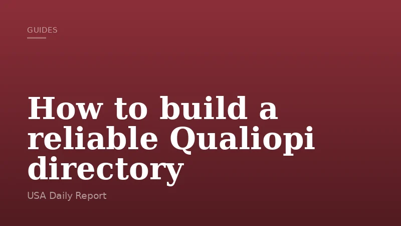 How to build a reliable Qualiopi directory