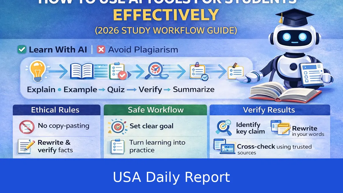 How to Use AI for Homework and Studying — US Student Guide 2026