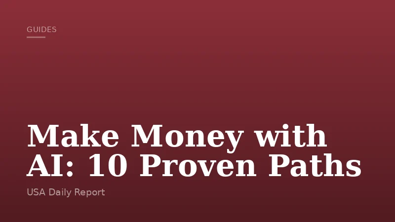 Make Money with AI: 10 Proven Paths