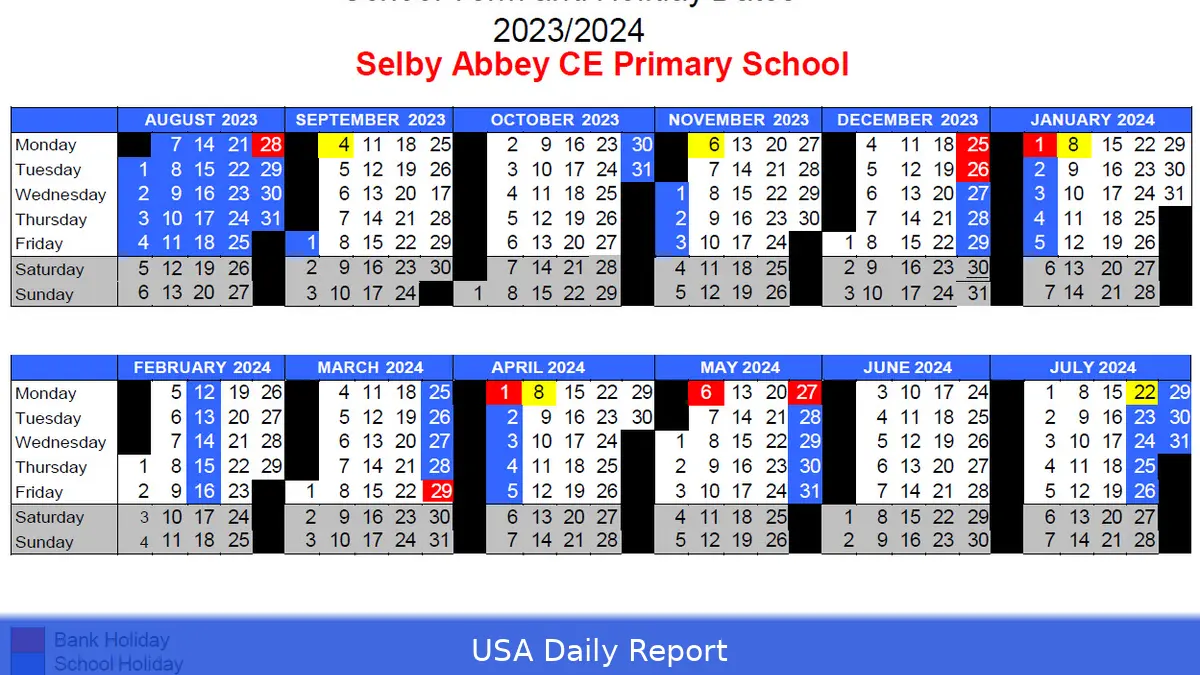 School Holiday Dates US 2026/27 — England, Scotland, Wales, NI