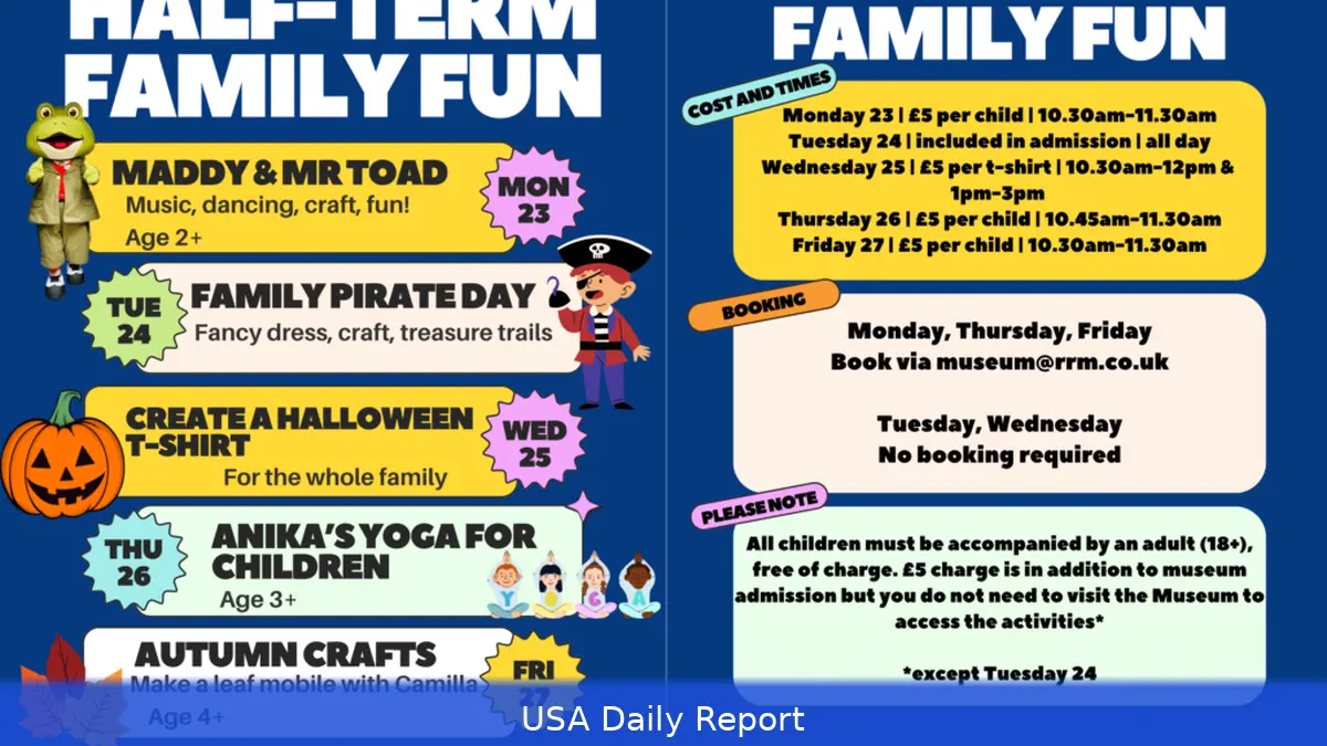 US Autumn Half Term 2026 — Dates and Family Activity Ideas