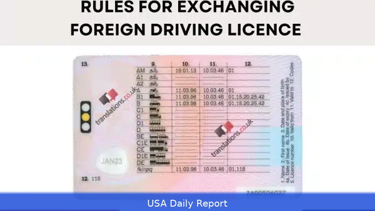 US Driving Licence for Foreign Nationals 2026 — Exchange or Test