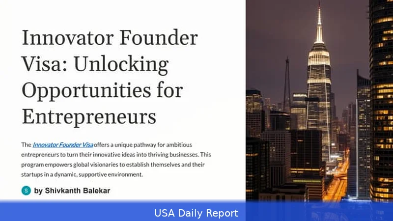 US Entrepreneur Visa Alternatives 2026 — Innovator Founder Route Explained