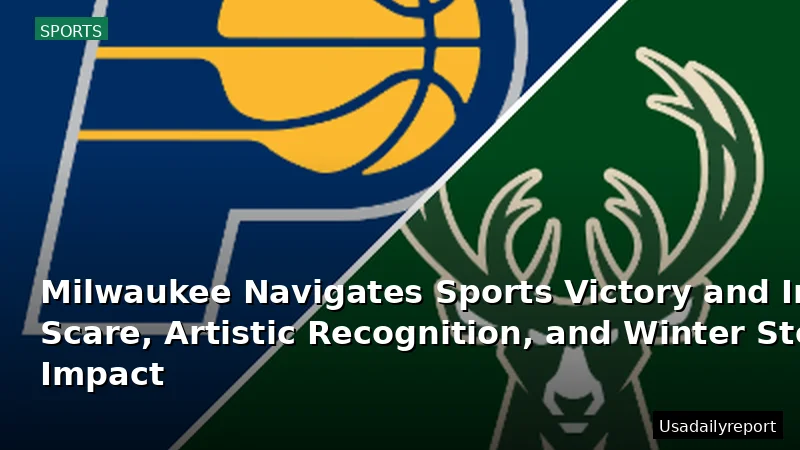 Milwaukee Navigates Sports Victory and Injury Scare, Artistic Recognition, and Winter Storm Impact