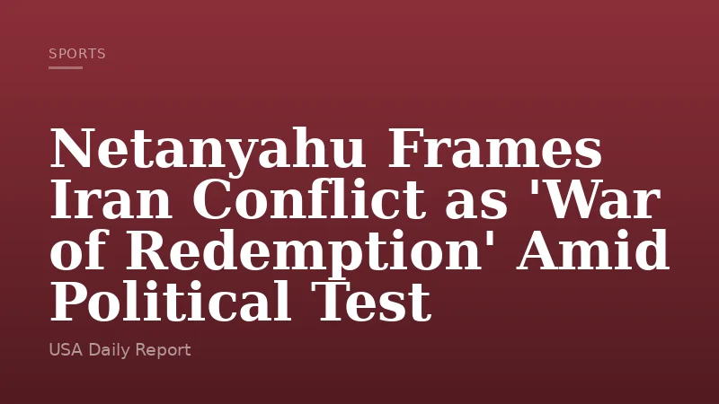 Netanyahu Frames Iran Conflict as 'War of Redemption' Amid Political Test