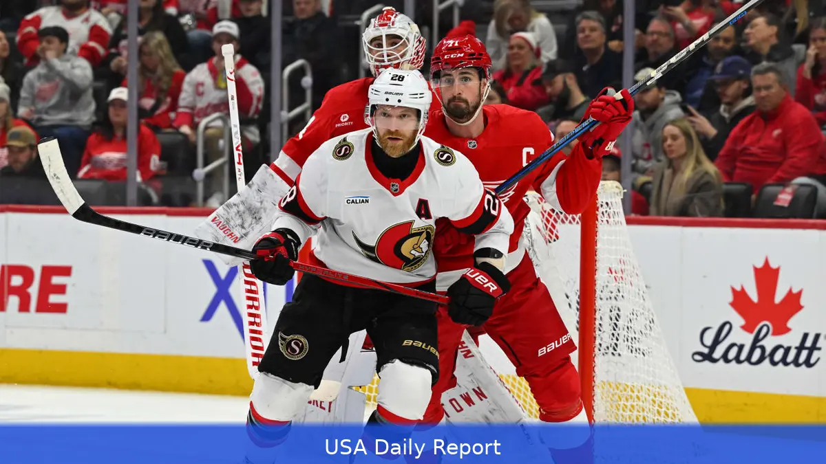 Senators Aim to Extend Win Streak Against Injury-Hit Red Wings in Crucial Atlantic Clash