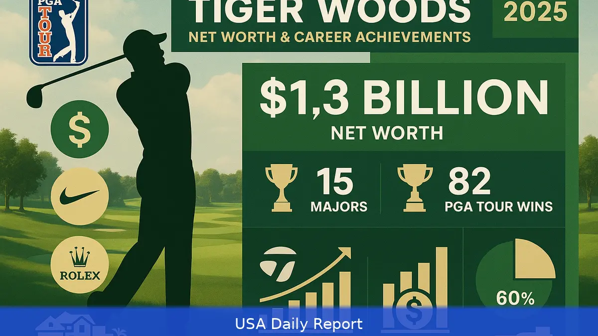Tiger Woods' Net Worth Soars Beyond $1.3 Billion as Business Ventures Flourish