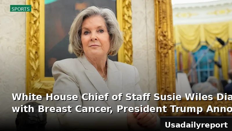 White House Chief of Staff Susie Wiles Diagnosed with Breast Cancer, President Trump Announces