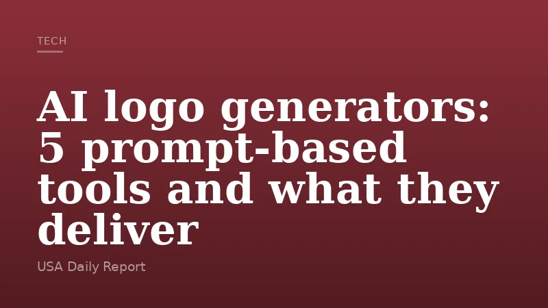 AI logo generators: 5 prompt-based tools and what they deliver