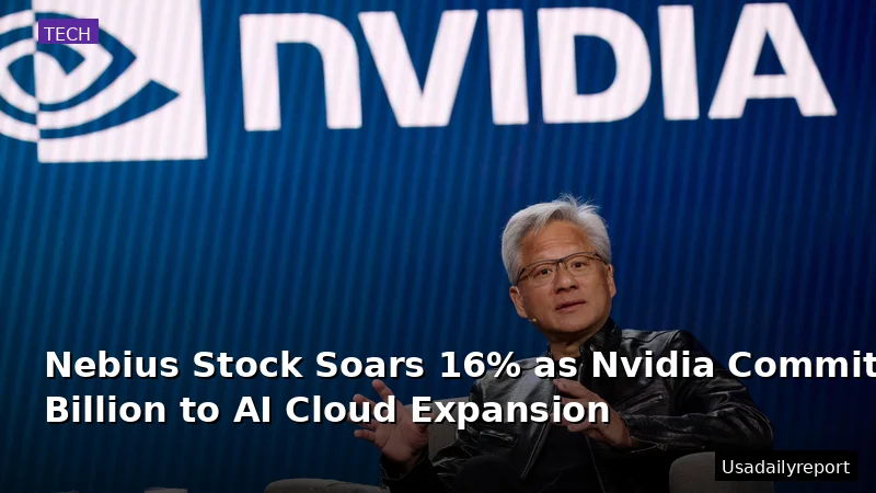 Nebius Stock Soars 16% as Nvidia Commits $2 Billion to AI Cloud Expansion