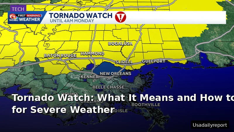 Tornado Watch: What It Means and How to Prepare for Severe Weather
