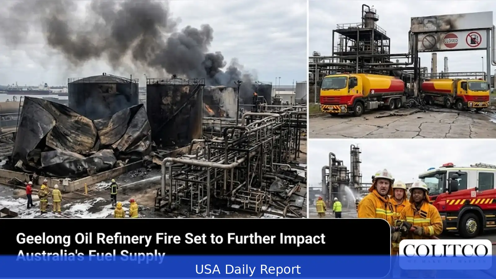 Geelong refinery fire threatens Australia’s petrol supplies