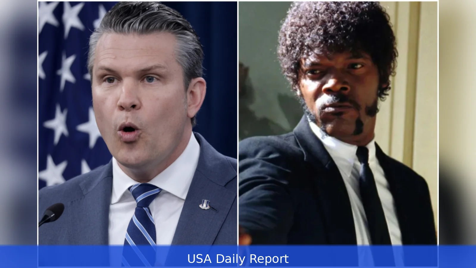 Hegseth Quotes Pulp Fiction at Pentagon Service