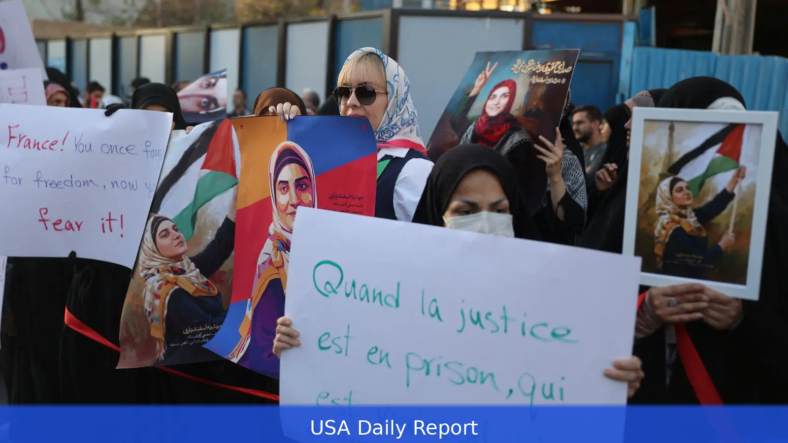 Iran national held in France returns home