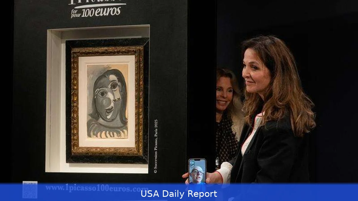 Raffle winner claims $1M Picasso with $117 ticket