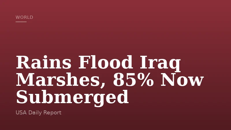 Rains Flood Iraq Marshes, 85% Now Submerged