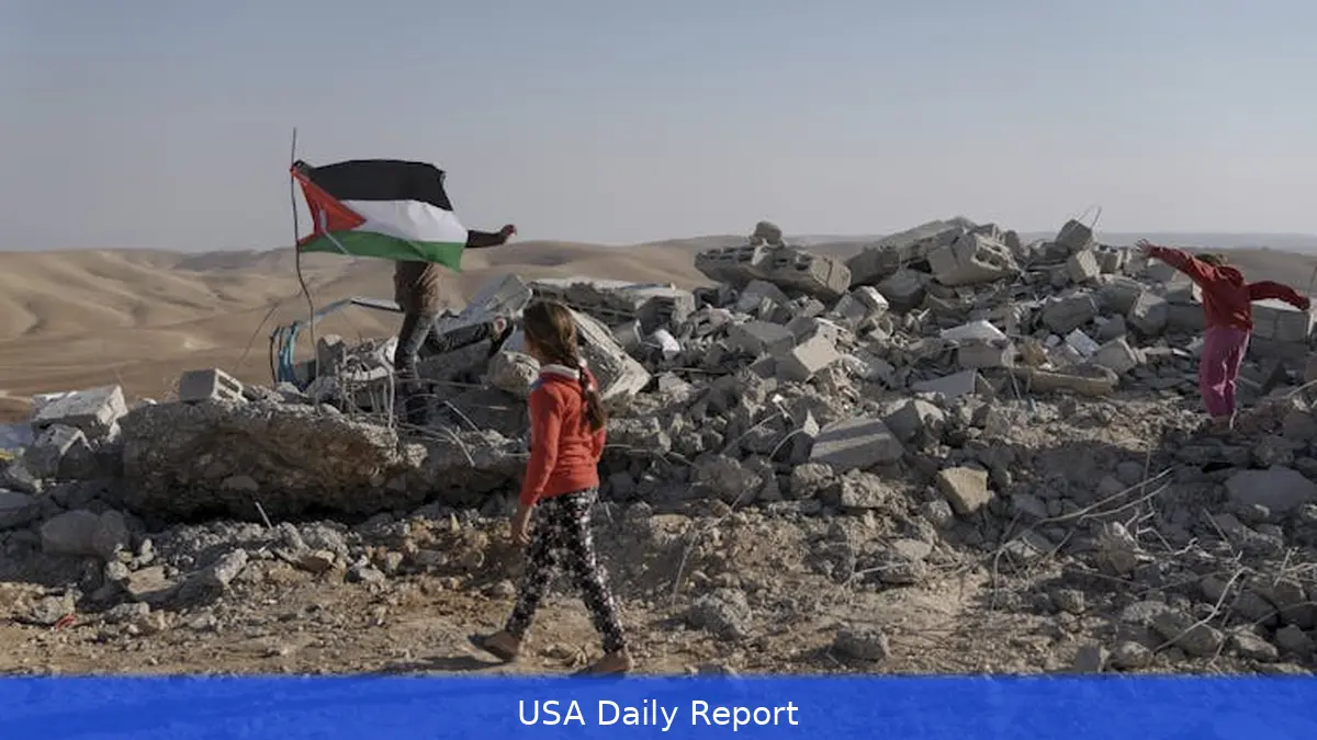 Tear gas fired as Palestinian children tried to walk to school in Masafer Yatta