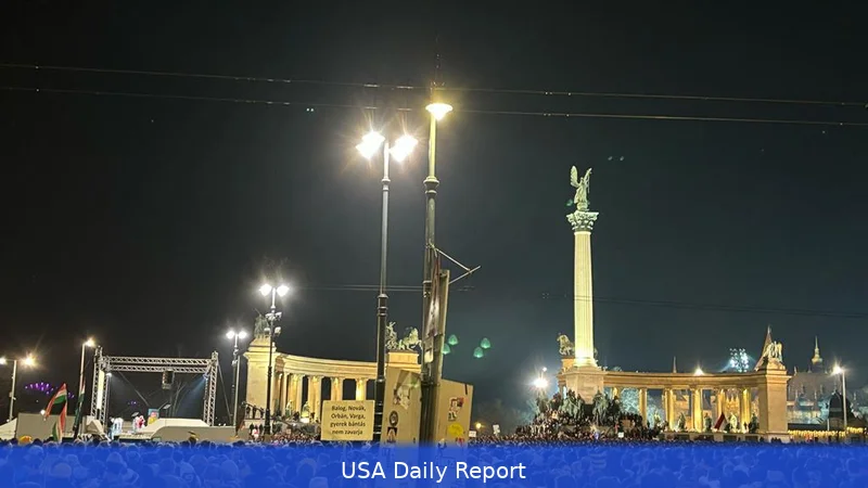 Thousands Gather in Budapest’s Heroes' Square as Music and Politics Collide Ahead of Election
