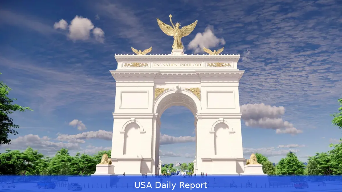 Trump administration unveils 250-foot 'Triumphal Arch' plan for Washington